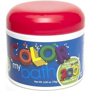 Toysmith Color My Bath 200 Fizzing Color Changing Tablets New Sealed
